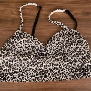 Vs pink leopard bralette L